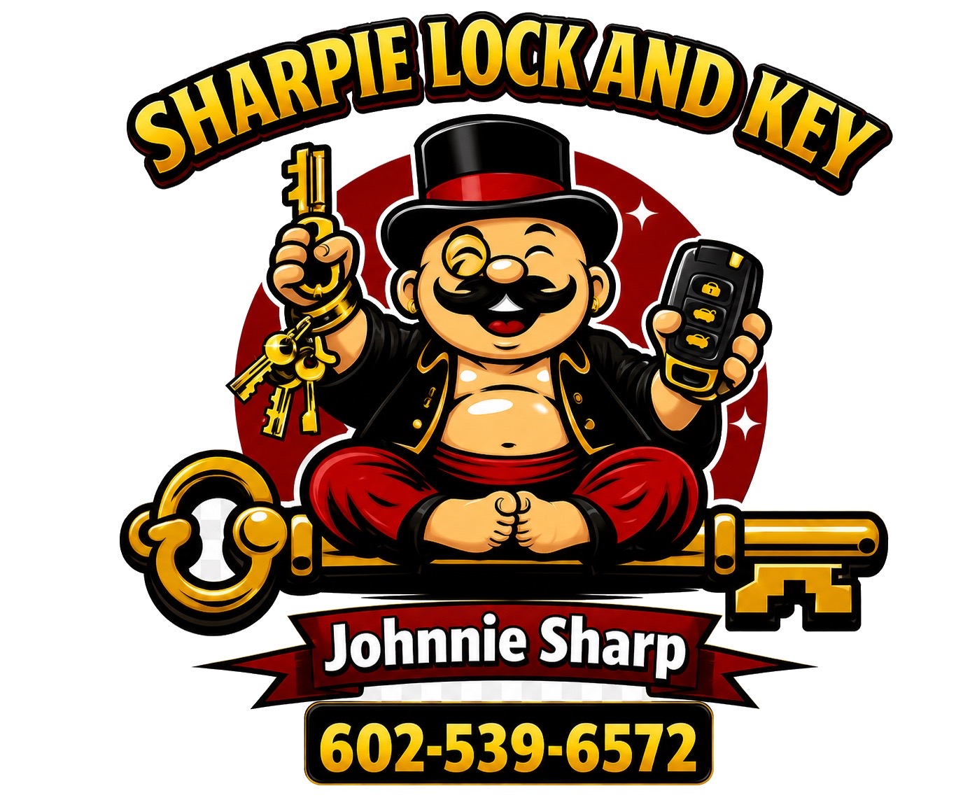 Sharpie Lock and Key logo